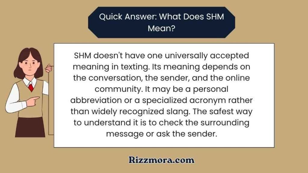 What Do SHM Mean in Text