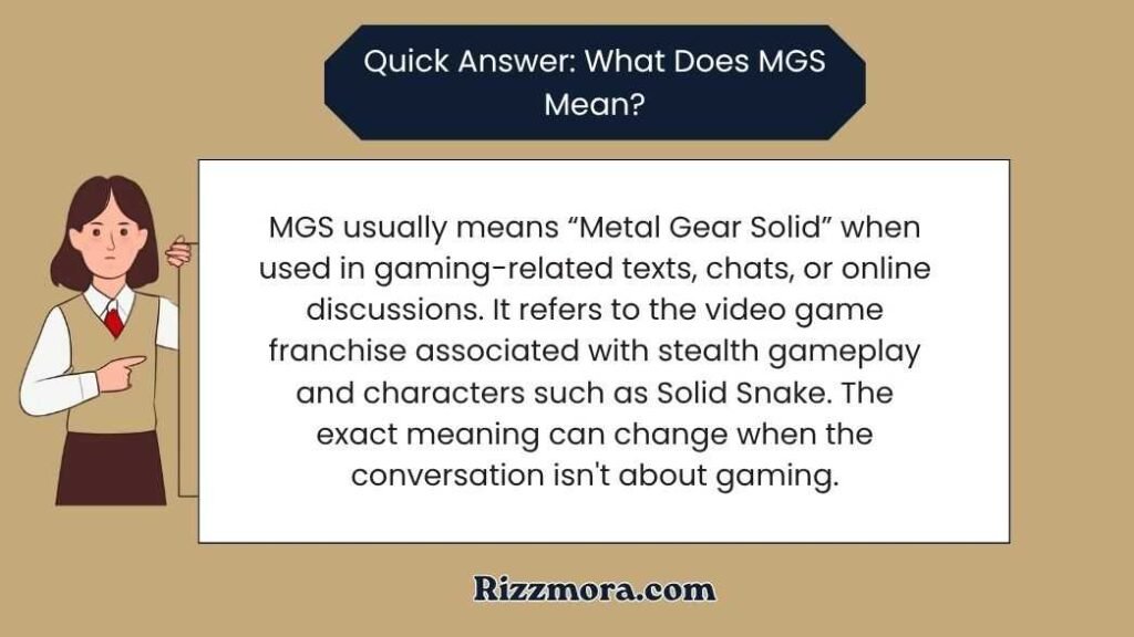 What Does MGS Mean in Text