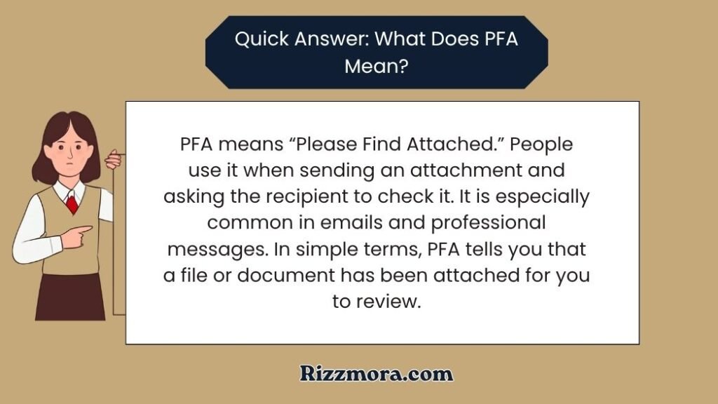 What Does PFA Mean in Text