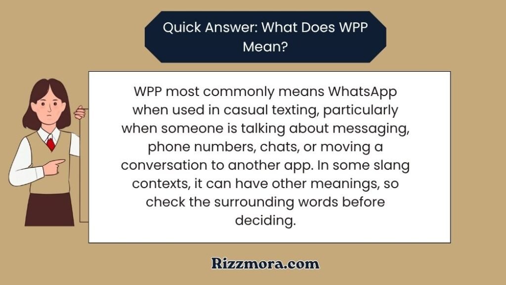 What Does WPP Mean in Text
